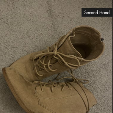 Stiefelette Beige
