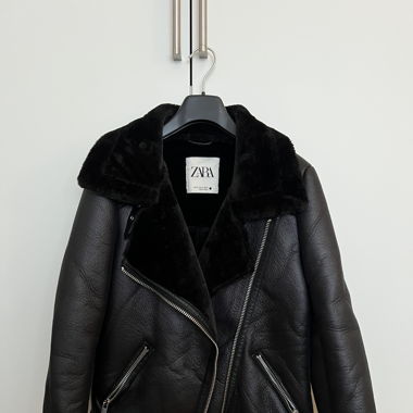 Stylische Kunstlederjacke