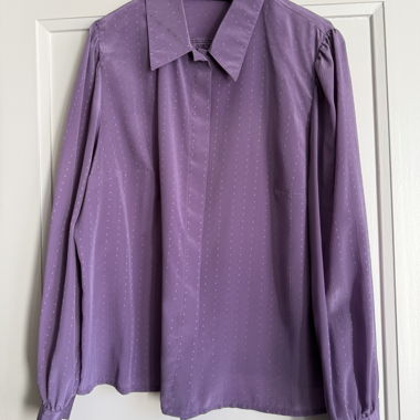 Blusa viola , maniche lunghe