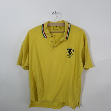 Ferrari Gelbes Poloshirt