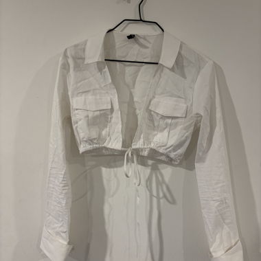 Camicia corta bianca H&M XXS