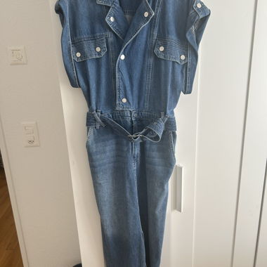 80s style Denim midi dress Size 40/ UK 12