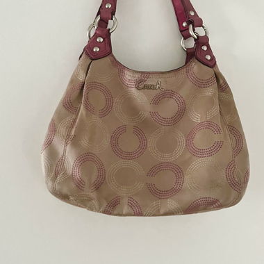 pink coach bag