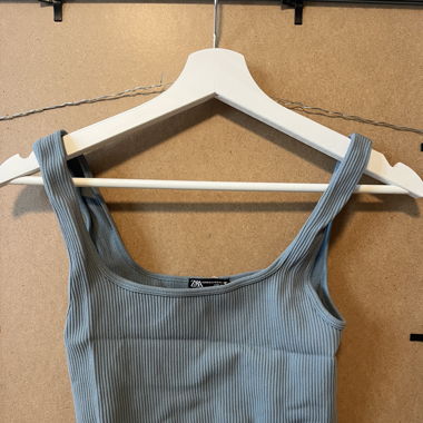 crop top blue