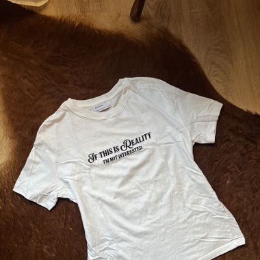 Weisses Shirt mit Schriftzug gr. M