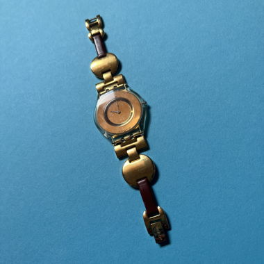 Swatch two-tone bracelet watch