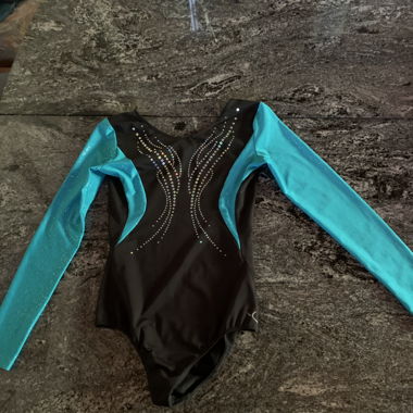 Justaucorps de gymnastique bleu 