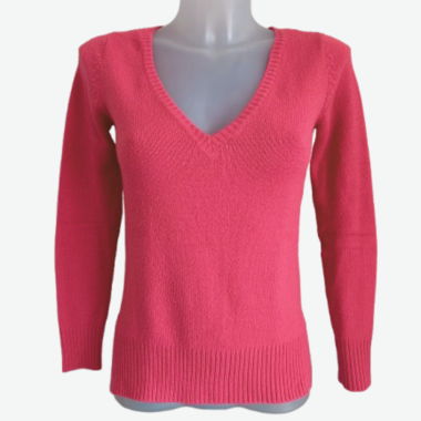 V-Neck Strickpullover - auffällig und bequem