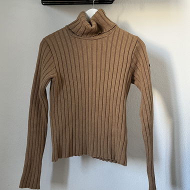 Ribbed Turtleneck Sweater