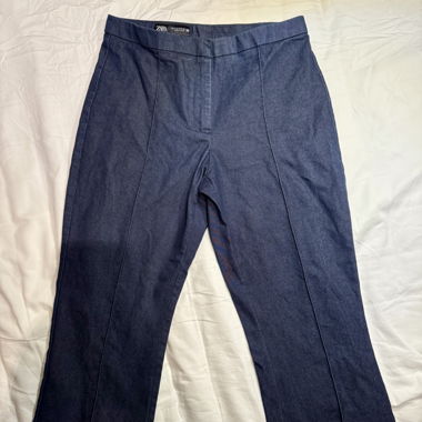 ZARA blaue Stoffhose Flared