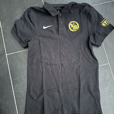 Schwarzes Nike YB Poloshirt Grösse S