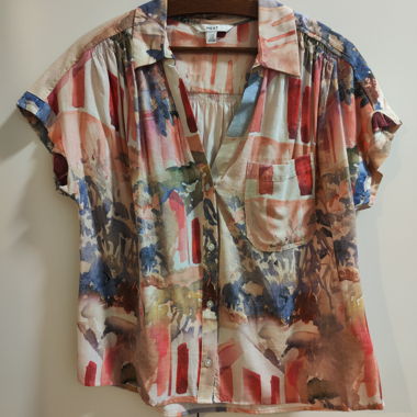 NEXT colourful short-sleeve blouse