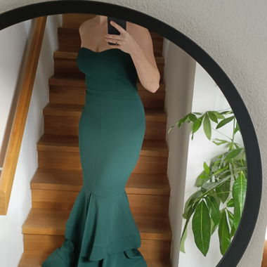 Abendkleid Dunkelgrün