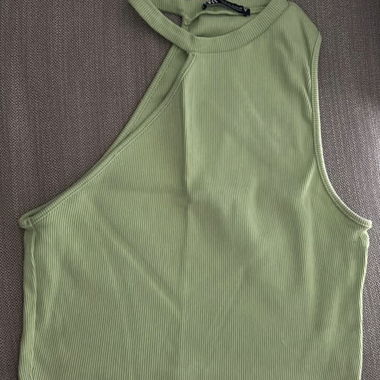 Zara Green Crop Top