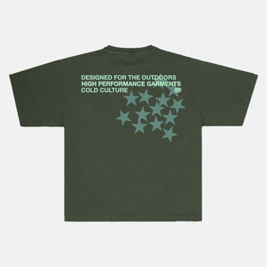 Cold Culture T-Shirt Stars Grün