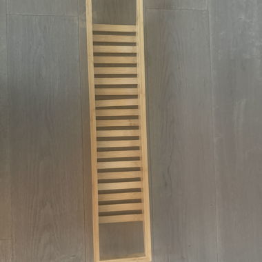 Narrow Wooden Shelf for Bathtub