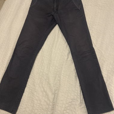 Men's dark blue chino trousers