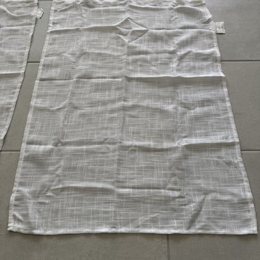 Lot de 2 Rideaux voilage courts