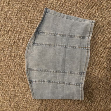 Top bandeau in denim