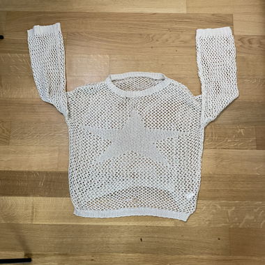 Gestricktes Star Sweatshirt Y2K