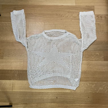 Gestricktes Star Sweatshirt Y2K