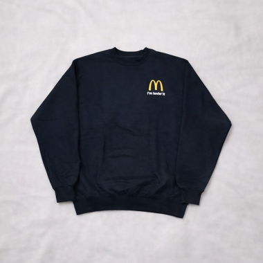 McDonald’s Sweatshirt Black/Vintage Streetwear - M