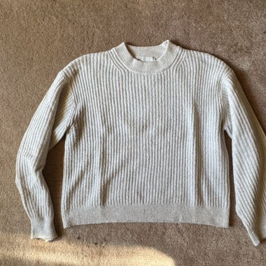 Pull blanc crème 