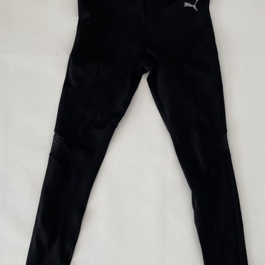 Schwarze Puma Sportleggings mit Mesh