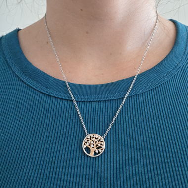 „Lebensbaum“ Kette aus 925er Silber