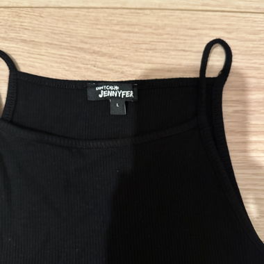 Schwarzes Crop-Top
