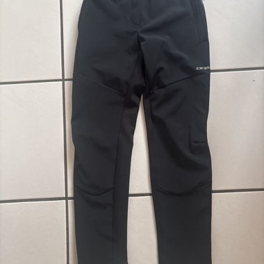 Kinder Schwarze Softshell Hose Gr 134/140