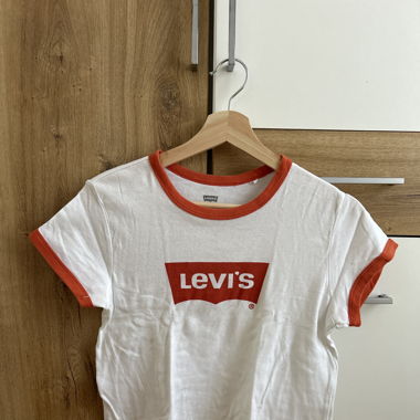 Levis Top weiss/rot