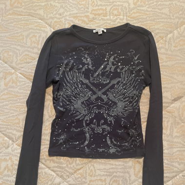 Glitzersteinchen Oberteil