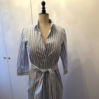 Hemdkleid - blauweiss gestreift