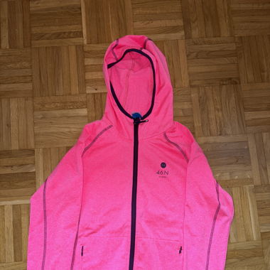 veste à capuche rose fluo 46n