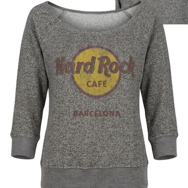 Felpa Hard Rock Cafe Barcelona grigia XS
