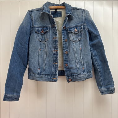 Giacca di jeans blu