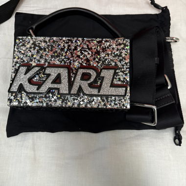 Karl Lagerfeld Glitter Handtasche