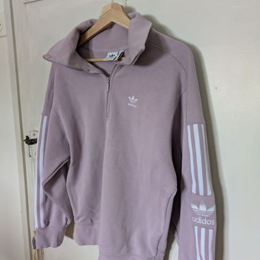 Felpa con zip Adidas viola