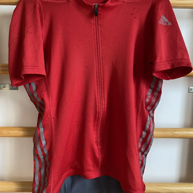 Maglia da ciclismo Adidas rossa