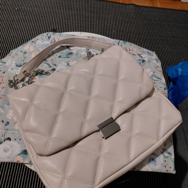 Borsa a tracolla trapuntata beige H&M