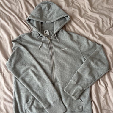 Nike grey zip-up sweatshirt