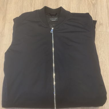 Black long coat Zara Man