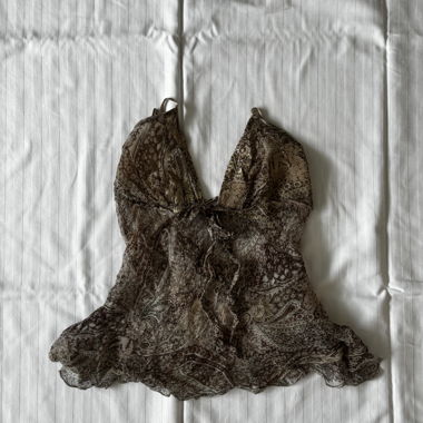 Gemustertes leichtes Vintage Top