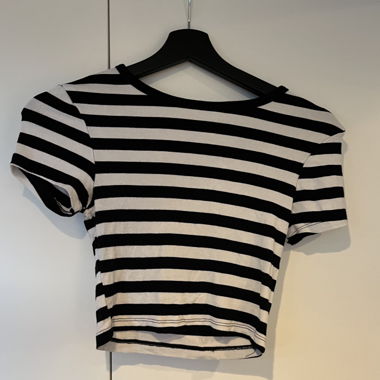 Crop top a righe ZARA