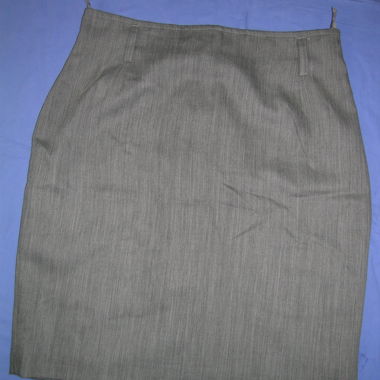 Jupe crayon grise en laine