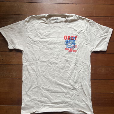 T-shirt OBEY crème-blanc
