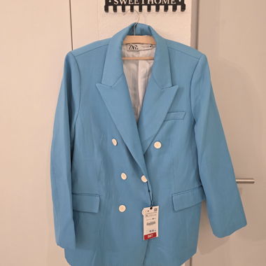 NEW Blazer blau-türkis und Zara-Hose