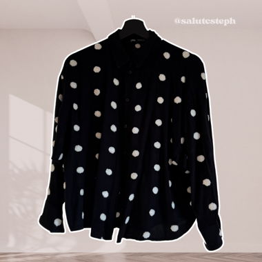 Blouse à pois ZARA