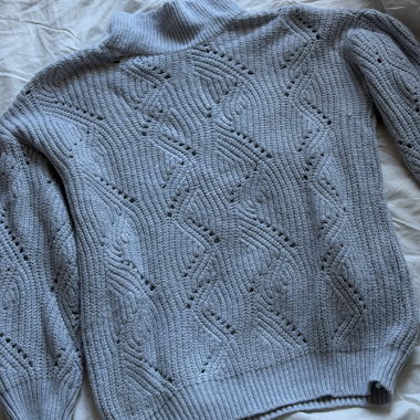 Maglione in maglia blu